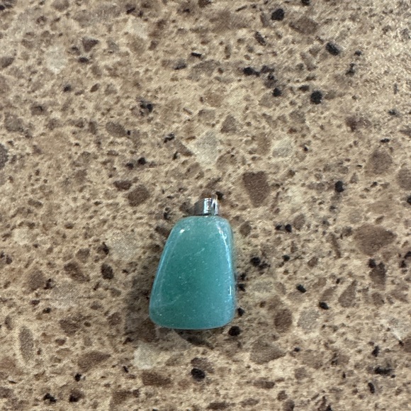 Natural Stone Pendant Necklace - Multi-Color Polished Gemstones - Picture 8 of 11